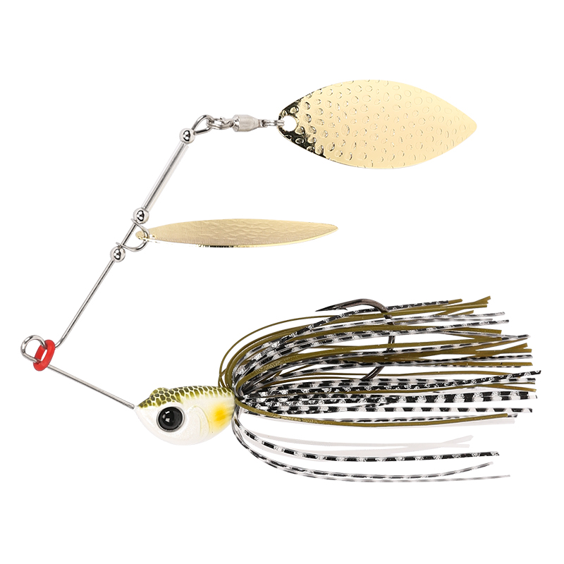 钓之屋 胡须佬旋转复合亮片SPINNER BAIT路亚饵头重7g/10g铅头钩