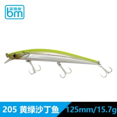 新款蓝旗鱼路亚仿生鱼饵王道3号 假饵浅湾悬停超远投悬停米诺