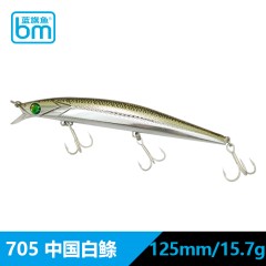 新款蓝旗鱼路亚仿生鱼饵王道3号 假饵浅湾悬停超远投悬停米诺