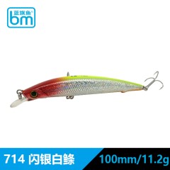 正品蓝旗鱼曲腰路亚饵浅层米诺缓沉缓浮假饵鱼饵专攻翘嘴超远投
