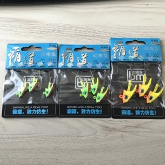2018蓝旗鱼新品鱼形铅头钩霸道幼稚鱼头鳜鱼翘嘴海鲈全泳层软饵