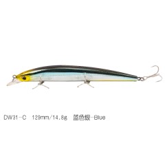 钓之屋 DW31米诺129mm 14.8g 三钩路亚饵 硬饵 翘嘴 鲈鱼 海鲈饵