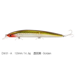 钓之屋 DW31米诺129mm 14.8g 三钩路亚饵 硬饵 翘嘴 鲈鱼 海鲈饵