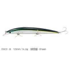 钓之屋 DW31米诺129mm 14.8g 三钩路亚饵 硬饵 翘嘴 鲈鱼 海鲈饵