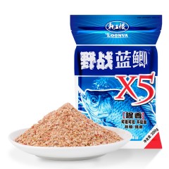 龙王恨野战蓝鲫X5冬秋季鲫鱼鱼饵野钓红虫鲤鱼钓鱼窝料拉丝粉饵料