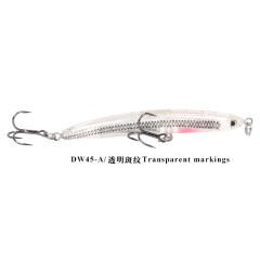 钓之屋 DW45沉水铅笔65mm 5克沉水型硬饵 远投路亚饵翘嘴饵拟饵