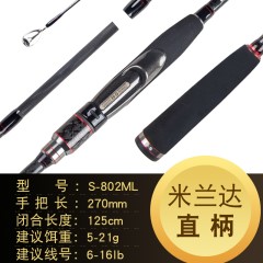 NS米兰达路亚竿 超硬枪柄路亚杆远投竿直柄竿抛竿海竿海杆钓鱼竿