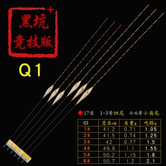 黄金眼旗舰店 黄金眼竞技版芦苇浮标 黑坑漂高灵敏度鲫鱼漂混养漂