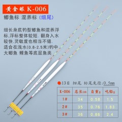 黄金眼旗舰店 正品黄金眼孔雀羽浮漂 黑坑竞技高灵敏鲫鱼漂混养漂
