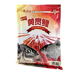 武汉天元千川 黄贯鲤黑坑饵料打窝料散炮干散软粘鲤鱼饵料鱼饵